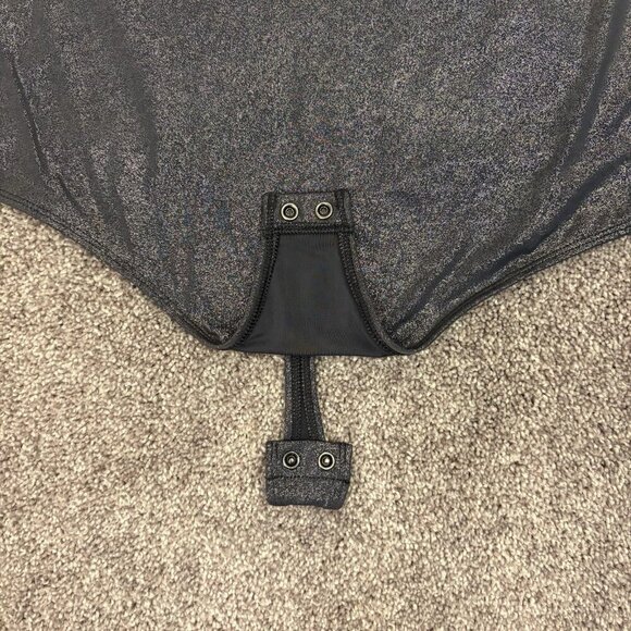 Express Women's Body Contour Bodysuit Size XL Shine One Shoulder Long Sleeve NWT - Picture 10 of 16